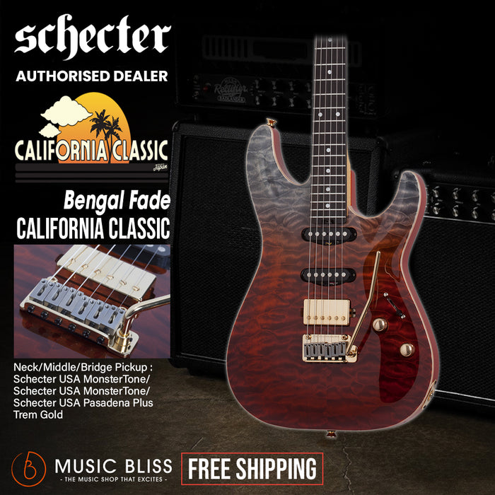 Schecter California Classic Electric Guitar - Bengal Fade