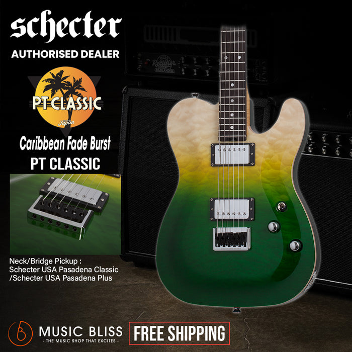Schecter PT Classic Electric Guitar - Caribbean Fade Burst