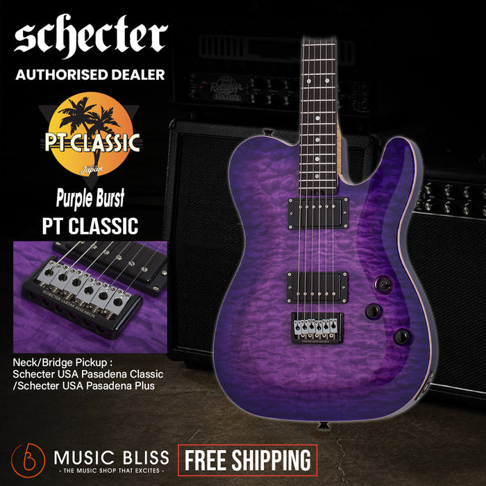 Schecter PT Classic Electric Guitar - Purple Burst