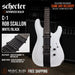 Schecter C-1 Contrasts Rob Scallon Electric Guitar - White/Black - Music Bliss Malaysia