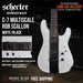 Schecter C-7 Contrasts Multi-scale Rob Scallon 7-string Electric Guitar - White/Black - Music Bliss Malaysia