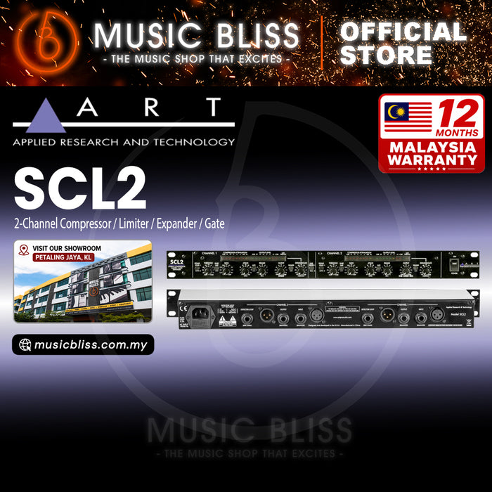 ART SCL2 Dual / Stereo Compressor / Limiter Expander / Gate