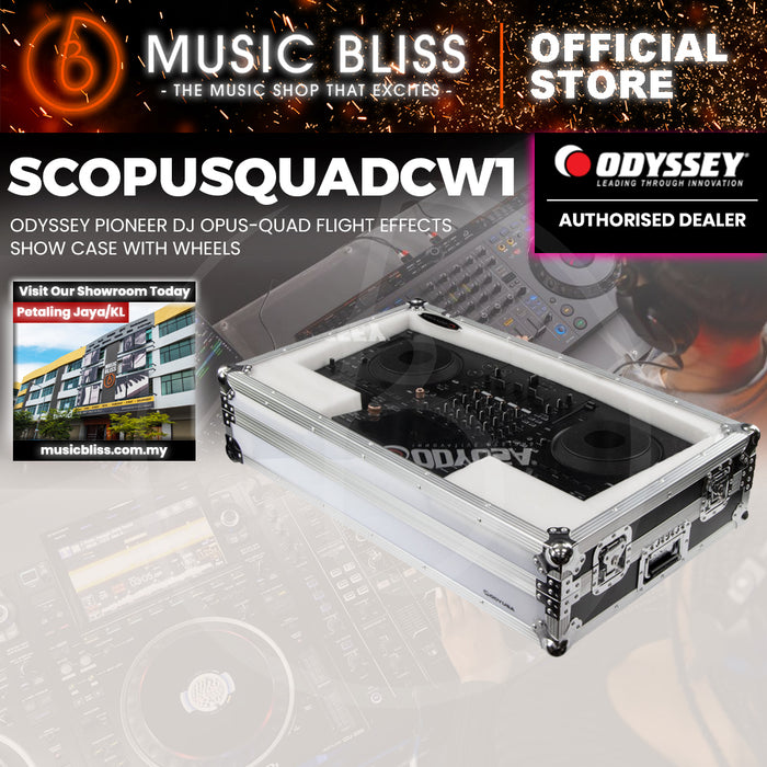 ODYSSEY SCOPUSQUADCW1 Pioneer DJ OPUS-QUAD Flight Effects Show Case with Wheels