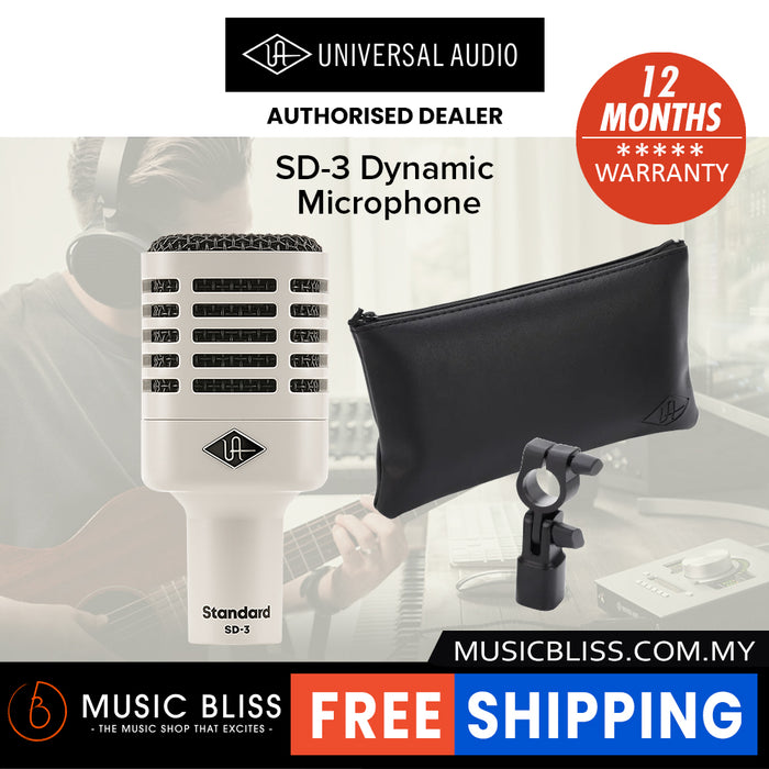 Universal Audio SD-3 Dynamic Microphone with Hemisphere Modeling