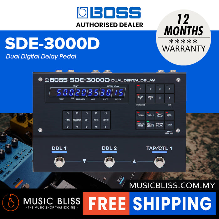 Boss SDE-3000D Dual Digital Delay Pedal