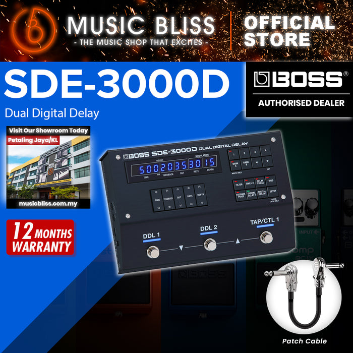 Boss SDE-3000D Dual Digital Delay Pedal