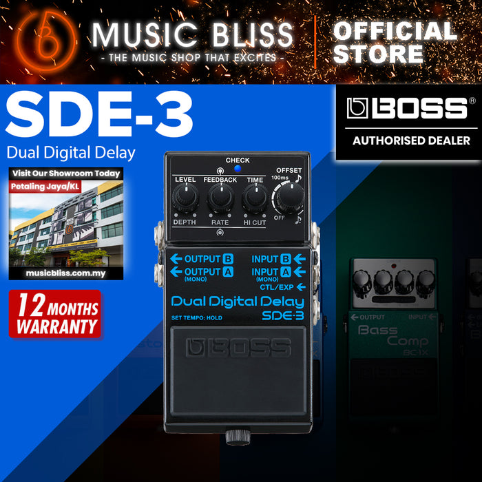 Boss SDE-3 Dual Digital Delay Pedal