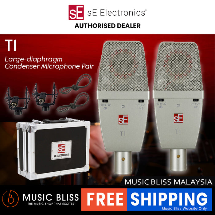 sE Electronics SE-T1 Large-diaphragm Condenser Microphone Pair