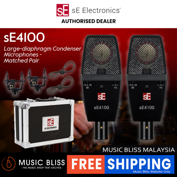 sE Electronics sE4100 Large-diaphragm Condenser Microphones - Matched Pair