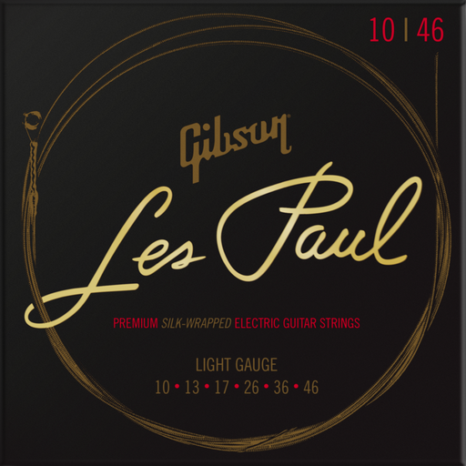 GIBSON ACCESSORIES LES PAUL PREMIUM ELECTRIC GUITAR STRINGS - .010-.046 LIGHT (SEG-LES10) - Music Bliss Malaysia