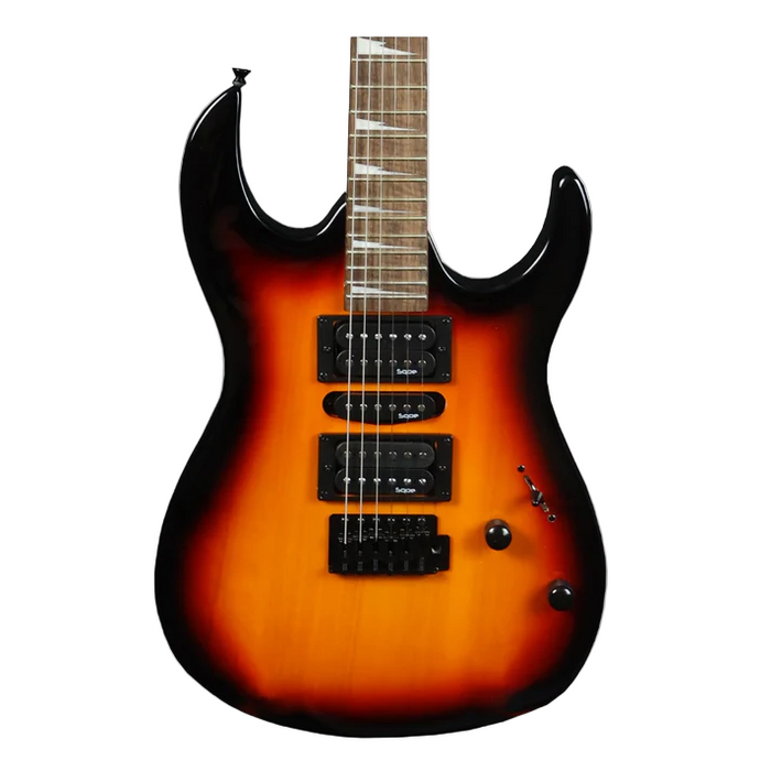 SQOE SEIB370 Soloist Body HSH Electric Guitar with Rosewood Fretboard - Sunburst