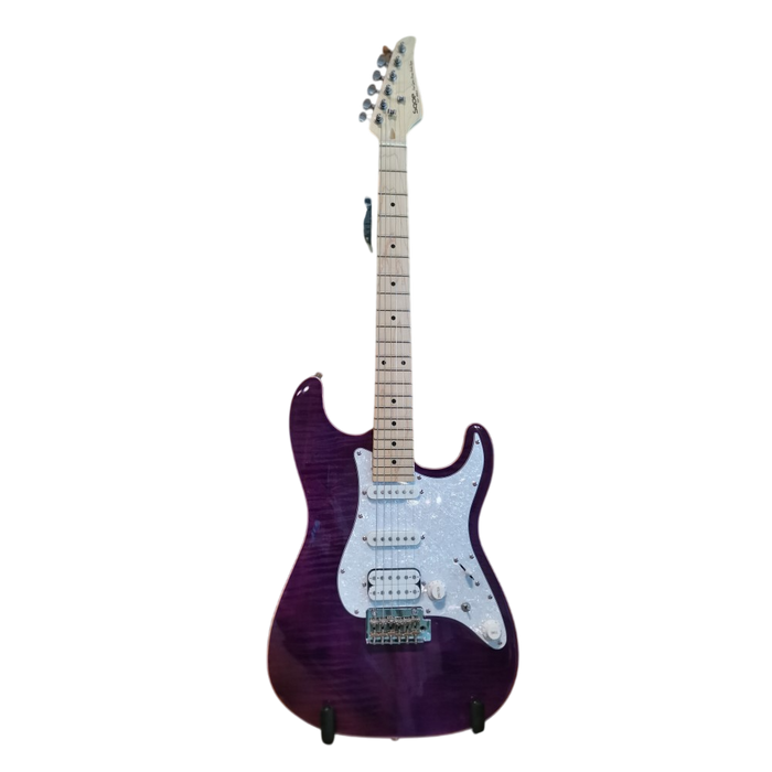 SQOE SEIB680 IB Series HSS Electric Guitar - Flame Violet