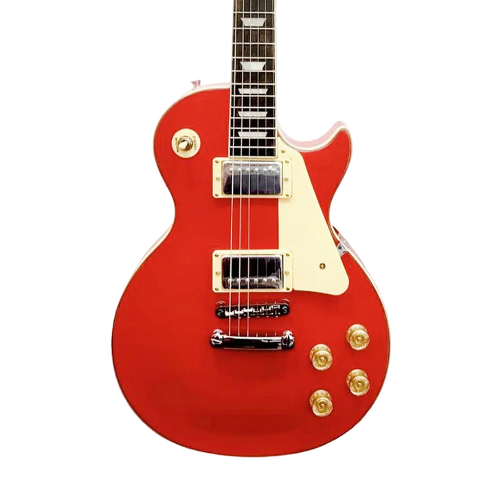SQOE SELP100 Les Paul Body HH Electric Guitar, Rosewood Fretboard - Red