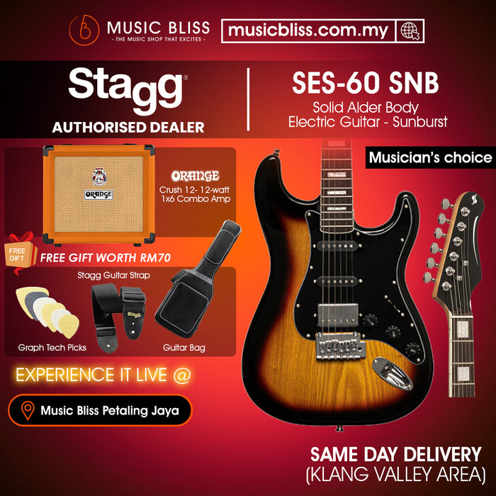 Stagg SES-60 Vintage Series Electric Guitar - Sunburst