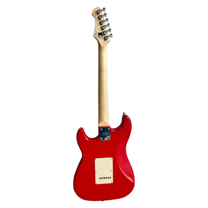 SQOE SEST200 Stratocaster Body SSS Vintage Electric Guitar - Red