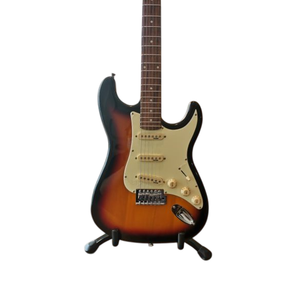 SQOE SEST200 Stratocaster Body SSS Vintage Electric Guitar - Sunburst
