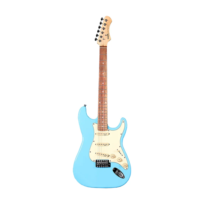 SQOE SEST200 Stratocaster Body SSS Vintage Electric Guitar - Skyblue