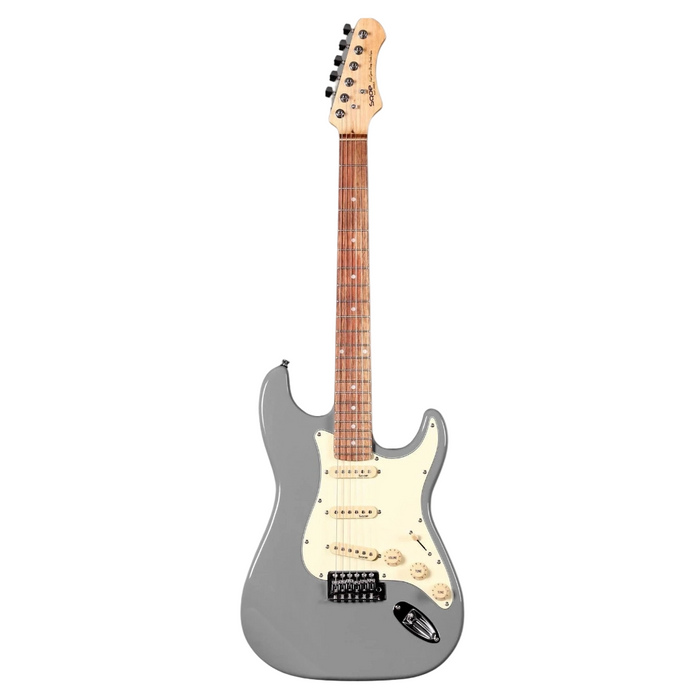 SQOE SEST200 Stratocaster Body SSS Vintage Electric Guitar - Cement Gray