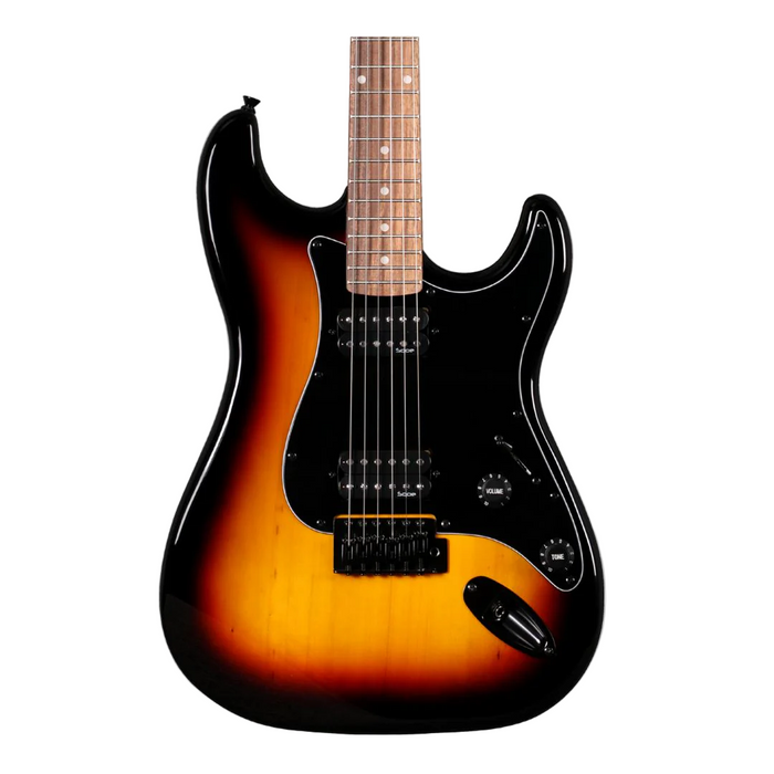 SQOE SEST210 Super Stratocaster Body HH Electric Guitar, Rosewood Fretboard - Sunburst