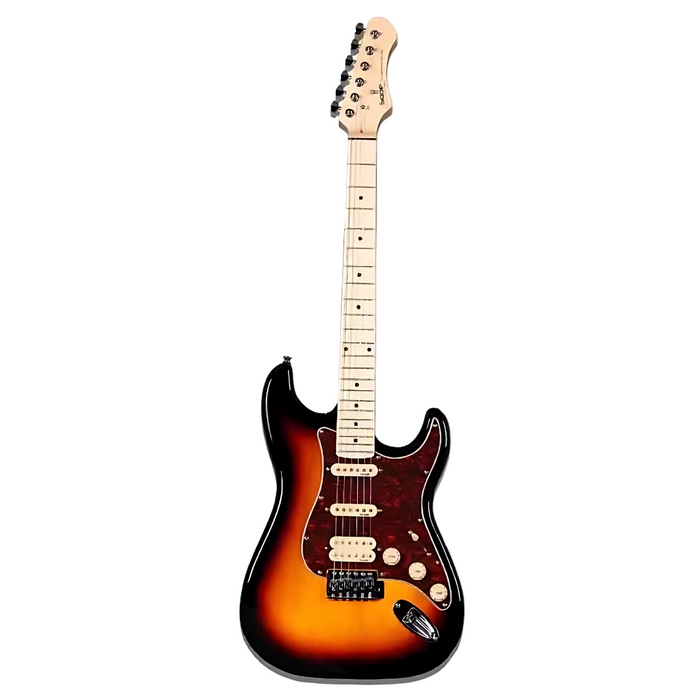 SQOE SEST250 ST Series HSS Electric Guitar - Sunburst