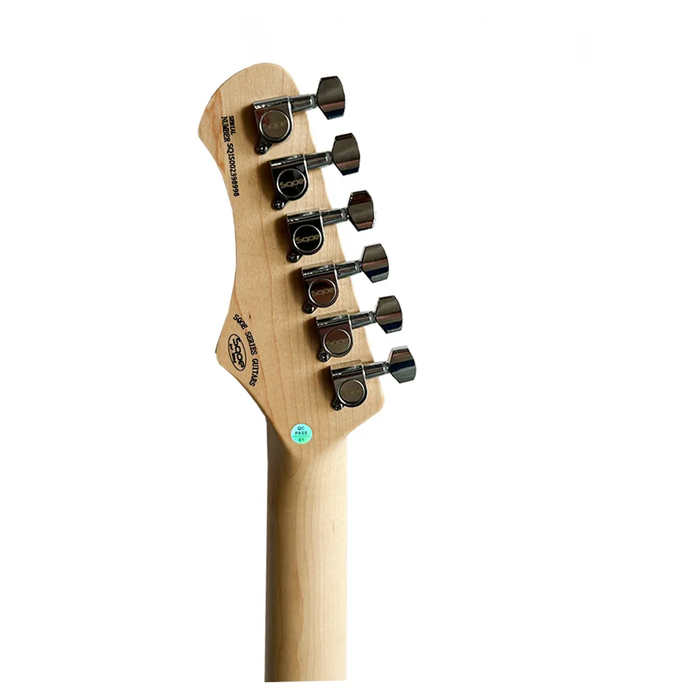 SQOE SEST250 ST Series HSS Electric Guitar - White
