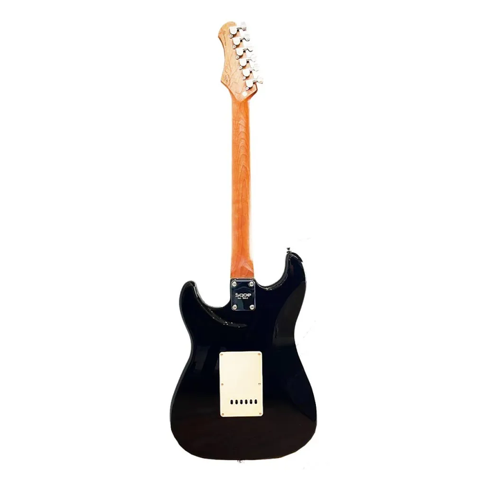 SQOE SEST600 ST Series HSS Electric Guitar - Black (SEST-600)