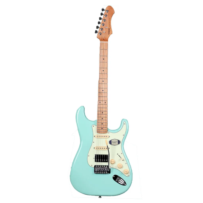 SQOE SEST600 ST Series HSS Electric Guitar - Surf Green (SEST-600)