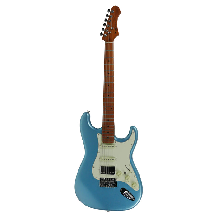 SQOE SEST600 ST Series HSS Electric Guitar - Metallic Blue (SEST-600)