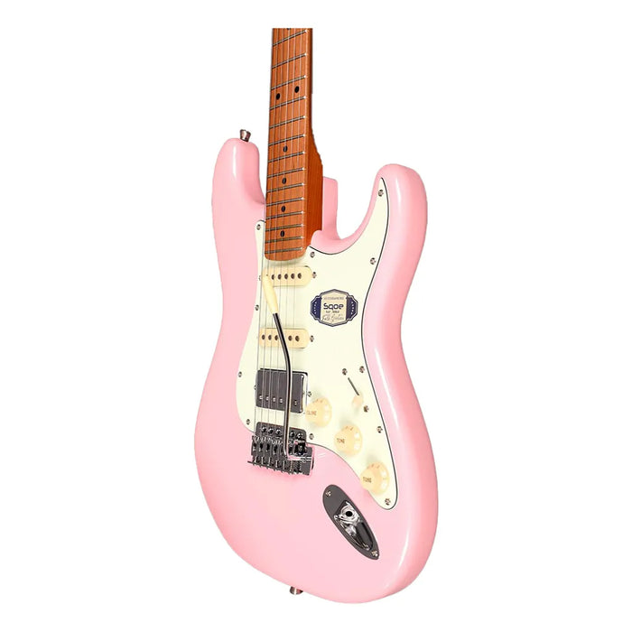 SQOE SEST600 ST Series HSS Electric Guitar - Pink (SEST-600)