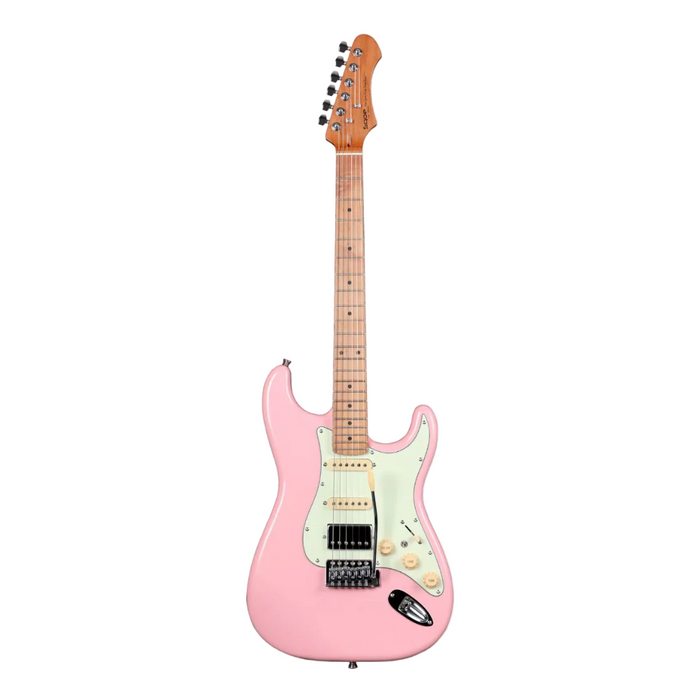 SQOE SEST600 ST Series HSS Electric Guitar - Pink (SEST-600)