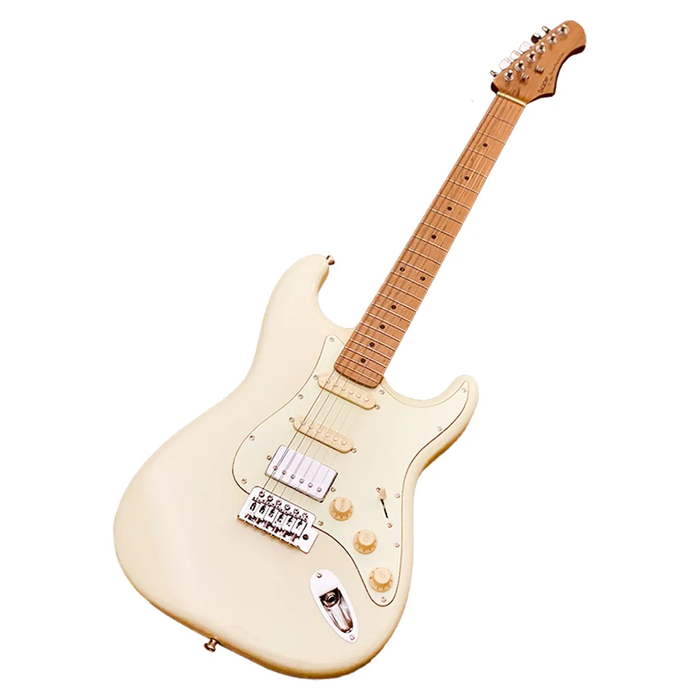SQOE SEST600 ST Series HSS Electric Guitar - Olympic White (SEST-600)