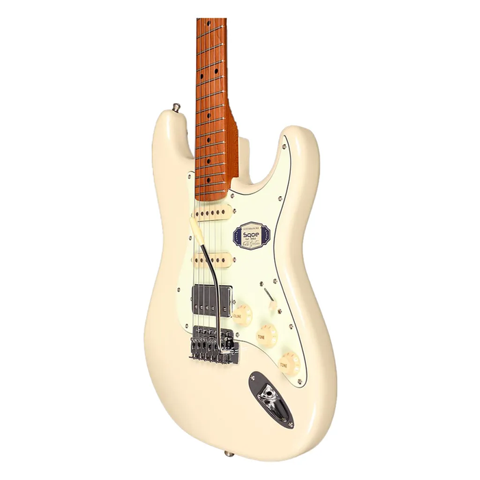 SQOE SEST600 ST Series HSS Electric Guitar - Olympic White (SEST-600)