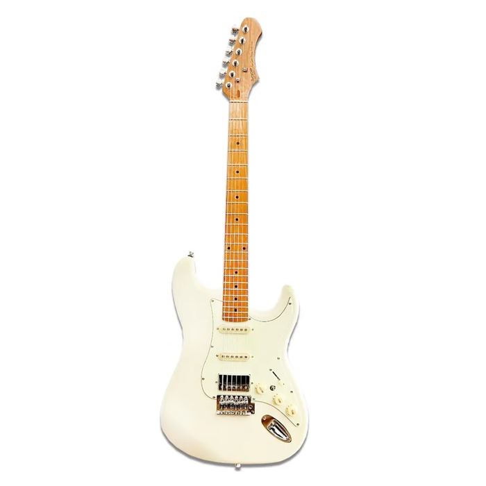 SQOE SEST600 ST Series HSS Electric Guitar - Olympic White (SEST-600)