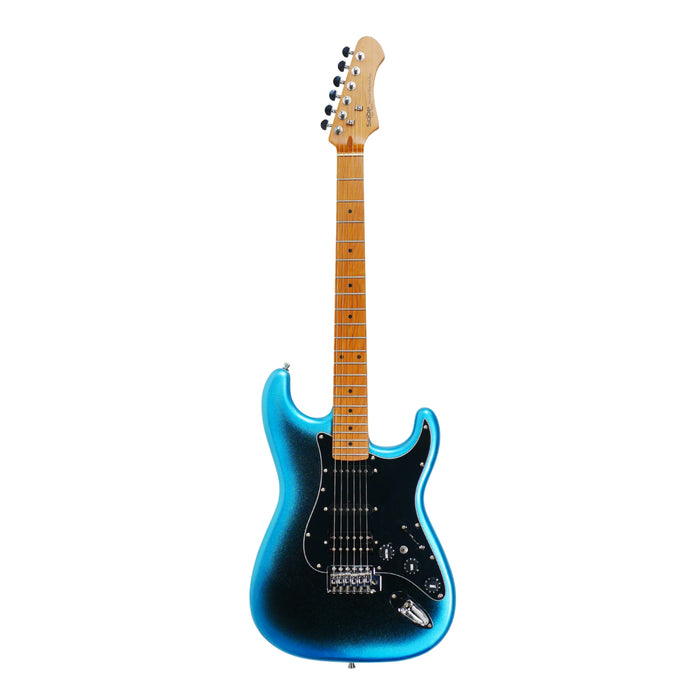 SQOE SEST610 DN Series HSS Electric Guitar - Dark Night Blue