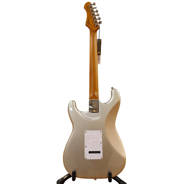 SQOE SEST610 IF Series HSS Electric Guitar - Silver Blue Ice Flower