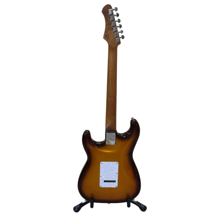 SQOE SEST610 IF Series HSS Electric Guitar - Mocha Ice Flower