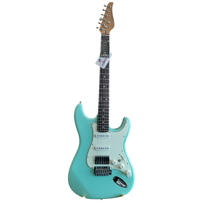 SQOE SEST700 ST Series HSS Electric Guitar - Surf Green