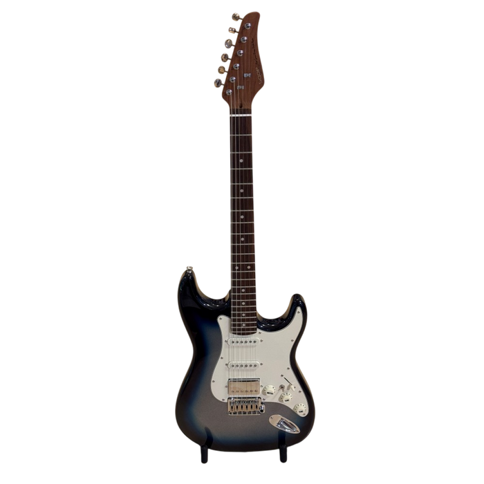 SQOE SEST700 ST Series Electric Guitar - Silver Ice Beach