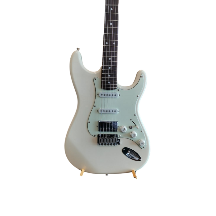 SQOE SEST700 ST Series HSS Electric Guitar - Olympic White