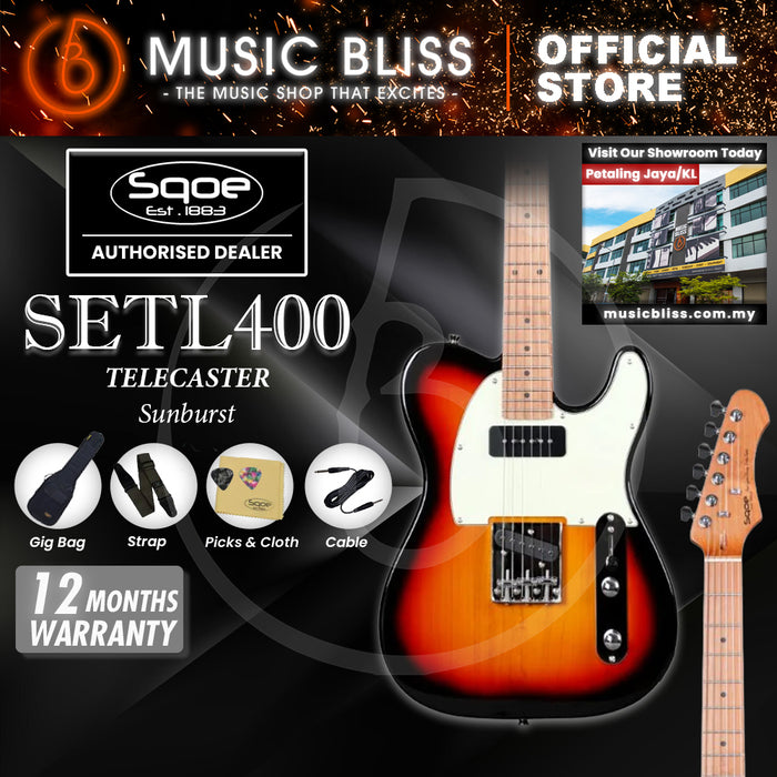 SQOE SETL400 TL Series Electric Guitar - Sunburst