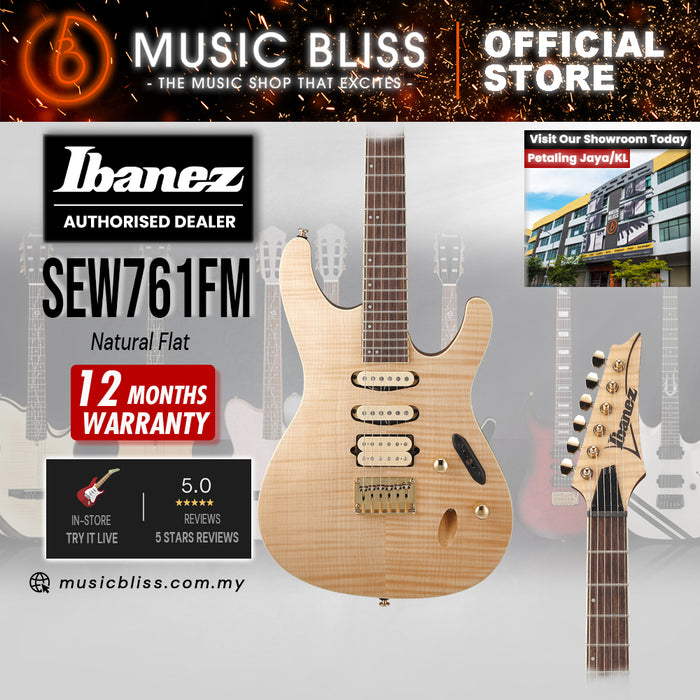 Ibanez Standard SEW761FM Electric Guitar - Natural Flat