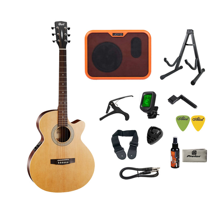 Cort SFX-ME Acoustic Guitar with Bag - Open Pore
