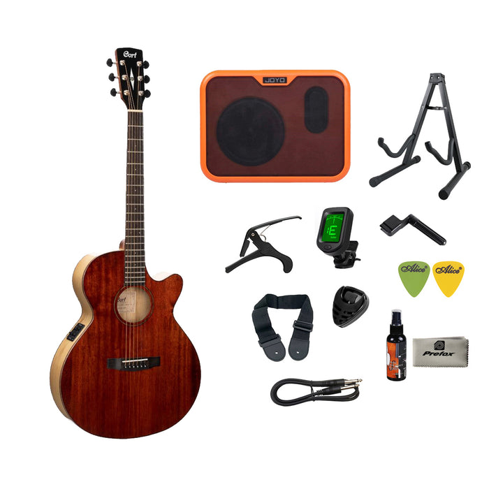 Cort SFX-Myrtlewood Acoustic Guitar with Bag - Brown Gloss