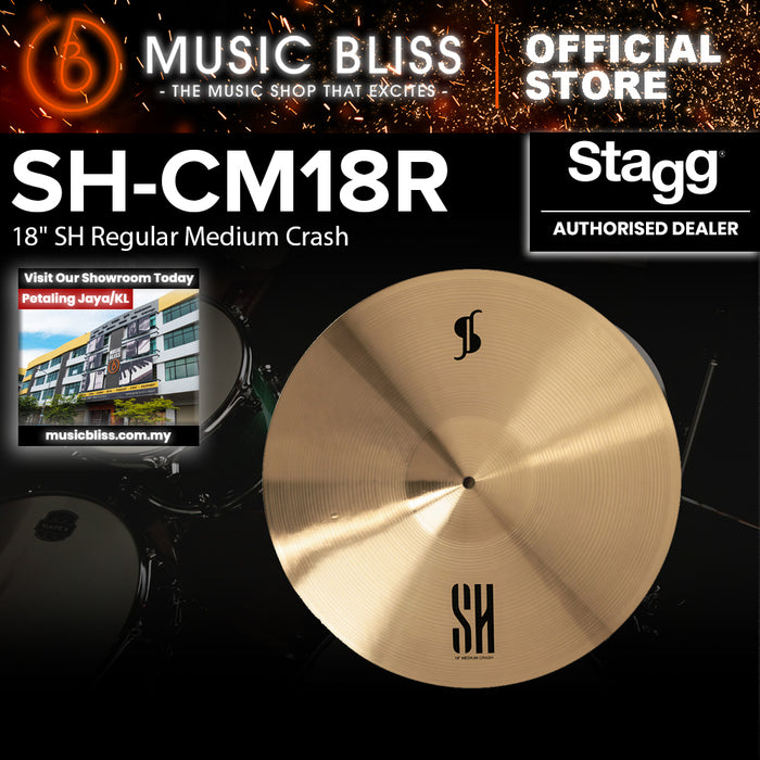 Stagg SH-CM B20 Hand Hammered Regular Medium Crash - 16" / 18"