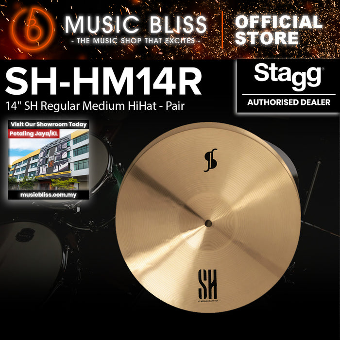 Stagg SH-HM14R B20 Hand Hammered 14" Regular Medium Hi-Hat