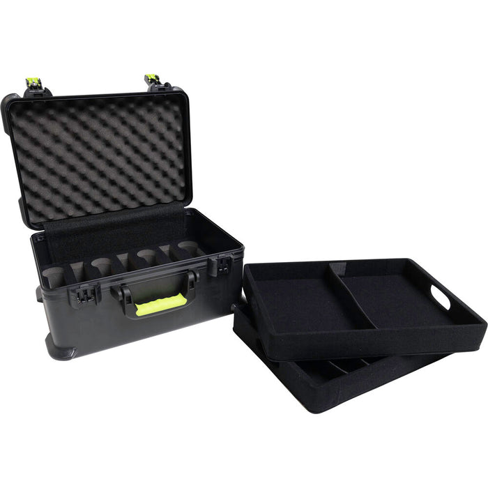 Shure by Gator SH-MICCASEW07 Molded Case with Drops for 7 Wireless Microphones
