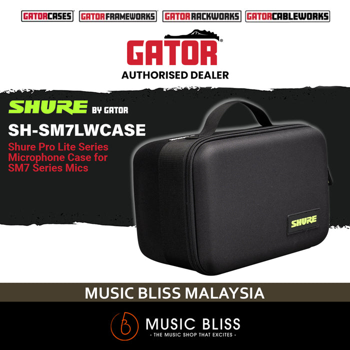Shure by Gator SH-SM7LWCASE Pro Lite Series Microphone Case for SM7 Series Mics