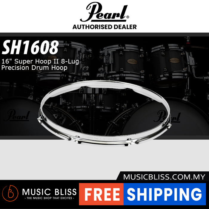 Pearl SH1608 16" Super Hoop II 8-Lug Precision Drum Hoop