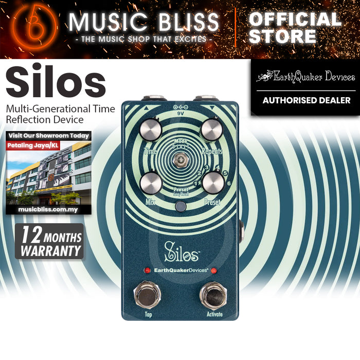 EarthQuaker Devices Silos Multi-generational Time Reflection Delay Pedal