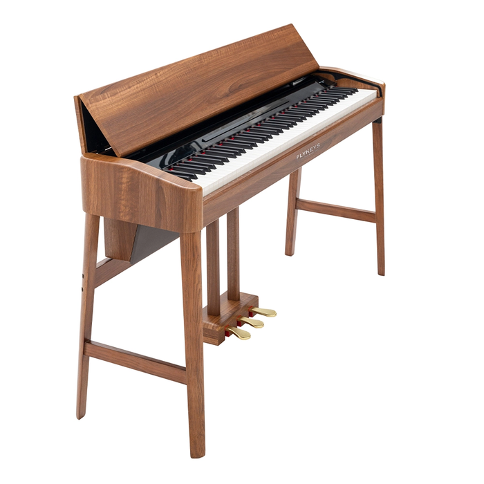 Flykeys SK-3 88-Key Digital Piano Home Electric Piano Keyboard - Walnut